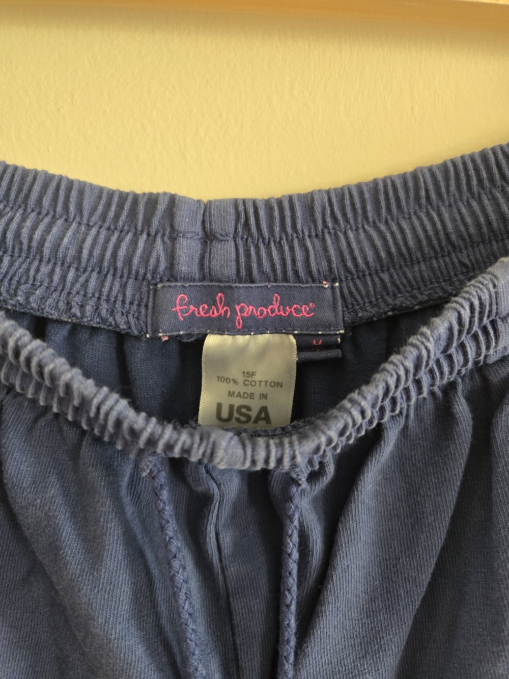 Fresh Produce - Women's Blue Cotton Drawstring Shorts